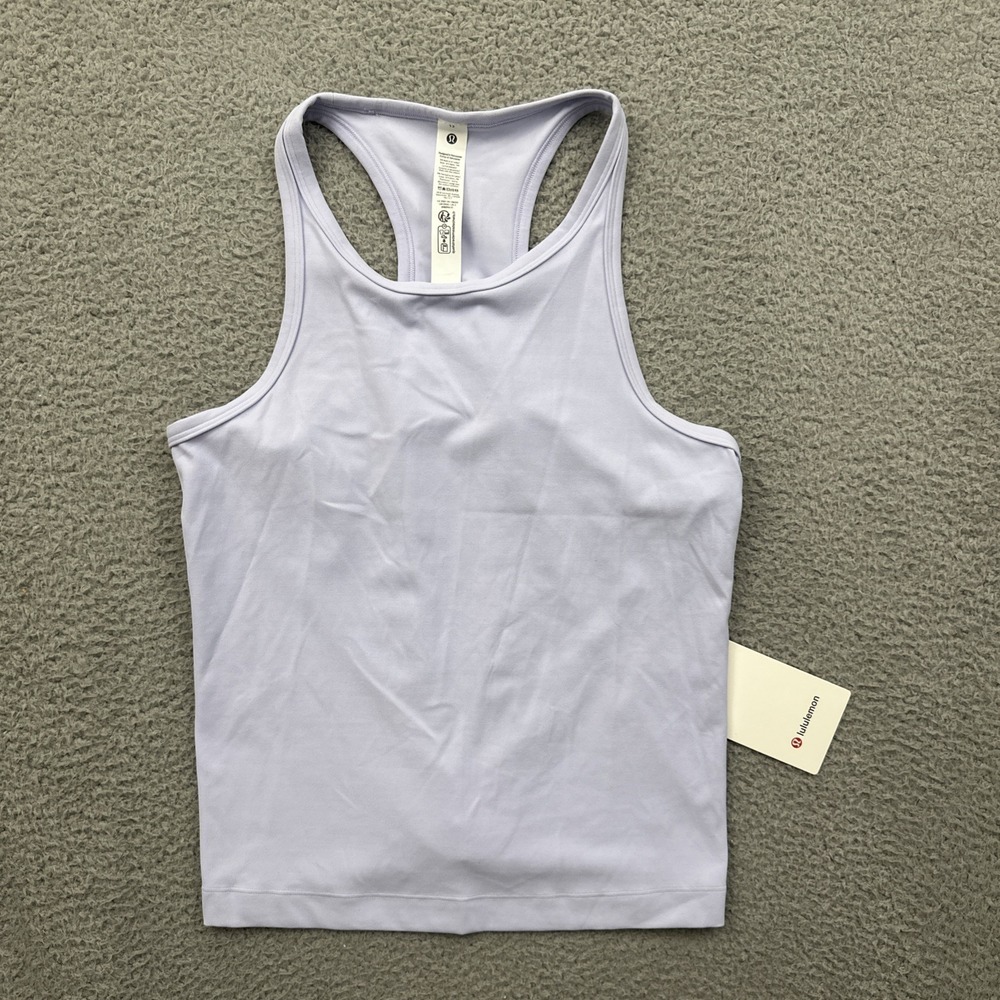 NWT Lululemon Align Waist Length Racerback Tank Top Serene Blue Women's 12